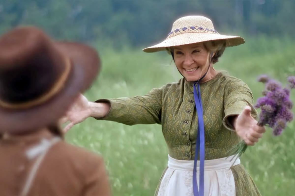 Laura Colby Ingalls as portrayed by Megan Follows in the new adaptation of Little House on the Prairie. 